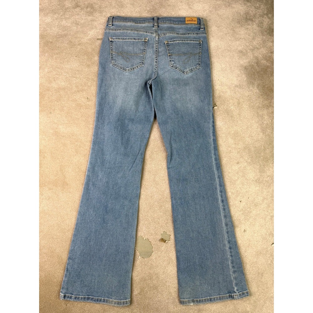 Jordache Bootcut Jeans Girls 16 Blue Denim Cotton Adjustable Waist Streetwear - Picture 4 of 5